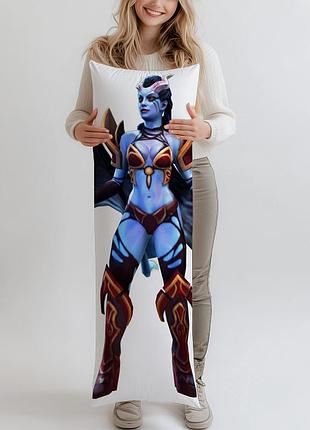 Дакимакура queen of pain (dota 2), (подушка обнимашка) 120*40 см