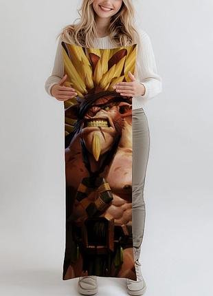 Дакимакура bristleback (dota 2), (подушка обнимашка) 120*40 см