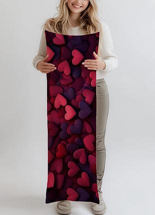 Дакімакура, подарунок на день валентина, (подушка обіймашка) 120*40 см