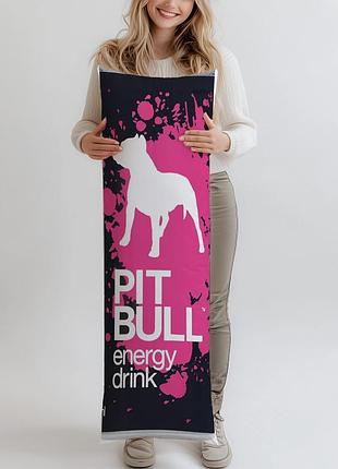 Дакимакура pit bull (подушка обнимашка) 120*40 см