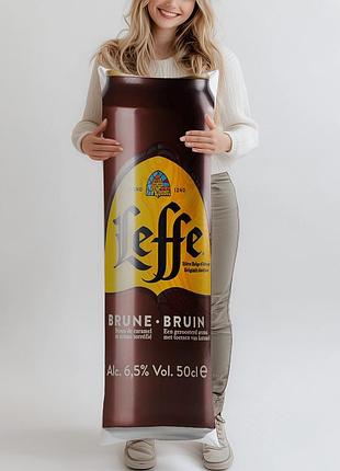Дакимакура, пиво, leffe brune (подушка обнимашка) 120*40 см