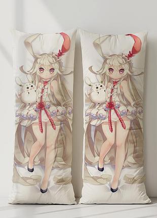 Чики кэт чоко девушки из комиксов дакимакура, подушка обнимашка ростовая 120*40 см