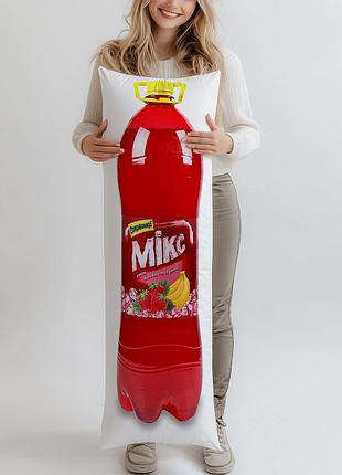 Дакімакура, напій соковмісний соковинка мікс банан-полуниця, 2л, (подушка обіймашка) 120*40 см