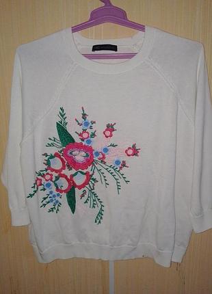 Тоненькая вышитая кофточка