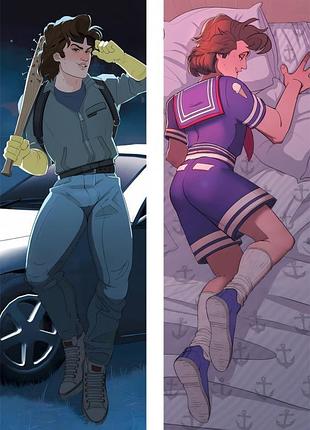 Дакимакура стив гаррингтон, странные дела (подушка обнимашка) 120*40 см 150, 50*150, 50