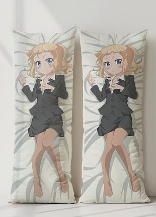 Юн иидзима new game! дакимакура, подушка обнимашка ростовая 120*40 см