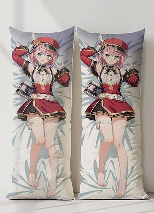 Шарлотта genshin impact дакімакура, подушка обіймашка ростова 120*40 см