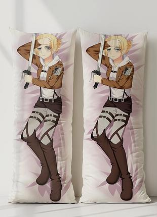 Ані леонгарт атака титанів дакімакура, подушка обіймашка ростова 120*40 см
