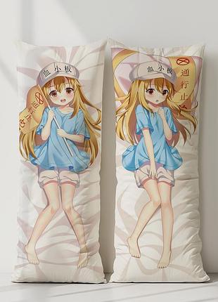 Тромбоцит клетки за работой! дакимакура, подушка обнимашка ростовая 120*40 см