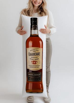 Напій на основі рому bacardi oakheart original 35%, 0,7л, (подушка обнимашка) 120*40 см