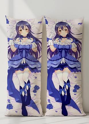 Уми сонода любовь вживую! дакимакура, подушка обнимашка ростовая 120*40 см