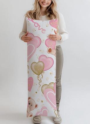 Дакимакура, подарок на день валентина, (подушка обнимашка) 120*40 см