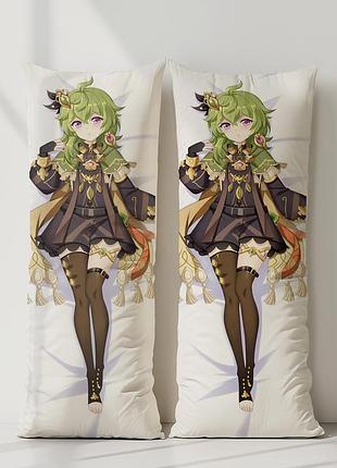 Коллей геншин импакт дакимакура, подушка обнимашка ростовая 120*40 см