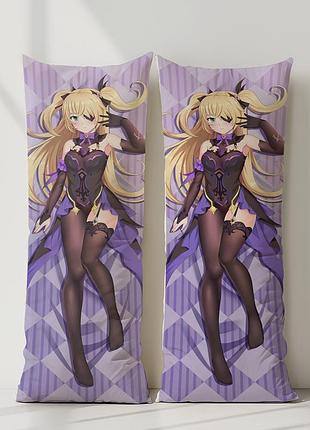 Фішль геншин імпакт дакімакура, подушка обіймашка ростова 120*40 см