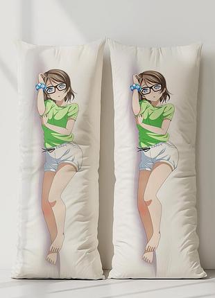 Ханайо коидзуми любовь вживую! дакимакура, подушка обнимашка ростовая 120*40 см