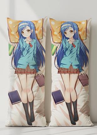 Фурухаші фуміно ми ніколи не вчимося дакімакура, подушка обіймашка ростова 120*40 см