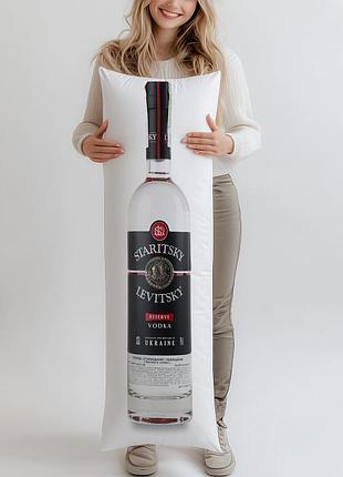 Дакімакура, горілка staritsky & levitsky, 0,7л, (подушка обіймашка) 120*40 см