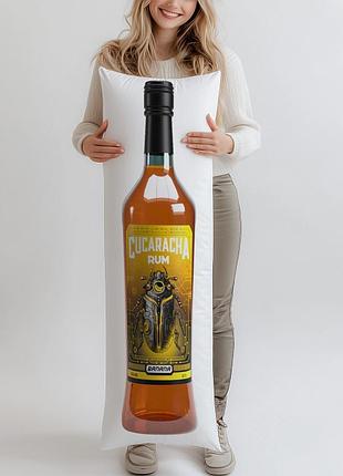 Напиток на основе рома cucaracha banana, (подушка обіймашка) 120*40 см