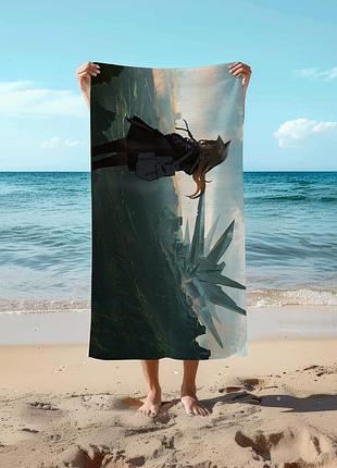 Аниме полотенце аркнайтс 78 на 140 см, код 35