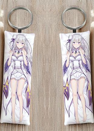 Эмилия ре:ноль — жизнь с нуля в другом мире брелок 12 см