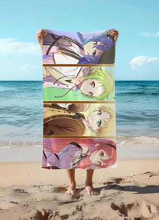 Аніме рушник реінкарнація безробітного 78 на 140 см, код 230