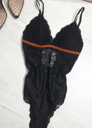 Красивое черное боди от secret possessions/кружевное белье/сексуальное боди/боди сетка
