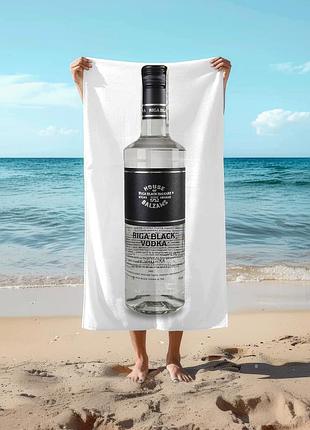 Полотенце 78*140 см водка riga black vodka, 0,5л
