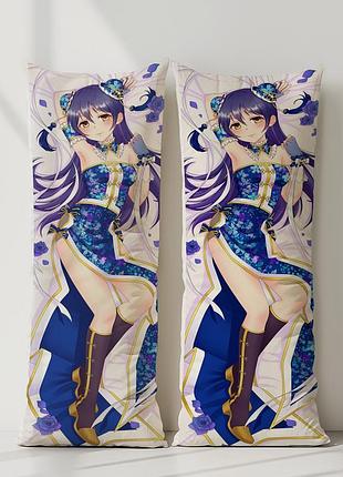 Уми сонода любовь вживую! дакимакура, подушка обнимашка ростовая 120*40 см