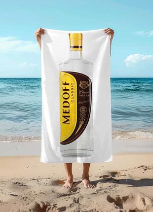 Полотенце 78*140 см водка medoff «классик», 0,7л