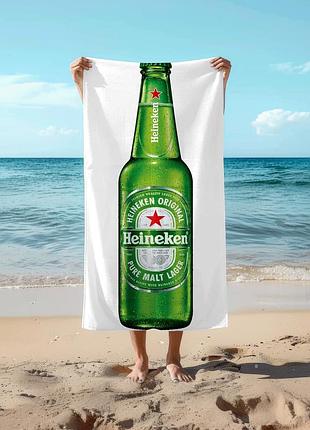 Рушник 78*140 см heineken, світле