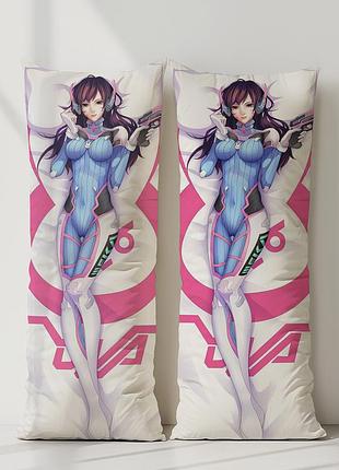 Д.ва овервотч дакимакура, подушка обнимашка ростовая 120*40 см