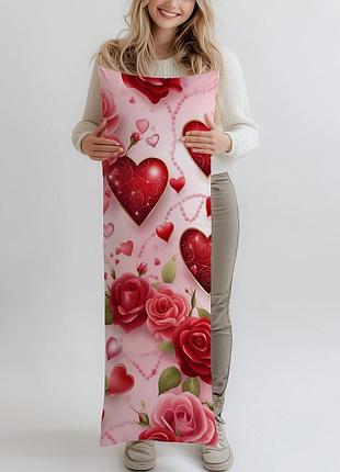 Дакимакура, подарок на день валентина, (подушка обнимашка) 120*40 см