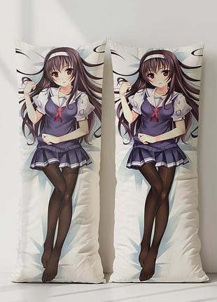 Утаха касумигаока саэкано: как воспитать скучную девушку дакимакура, подушка обнимашка ростовая 120*40 см