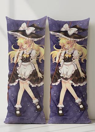 Мариса кирисаме проект тоухоу дакимакура, подушка обнимашка ростовая 120*40 см