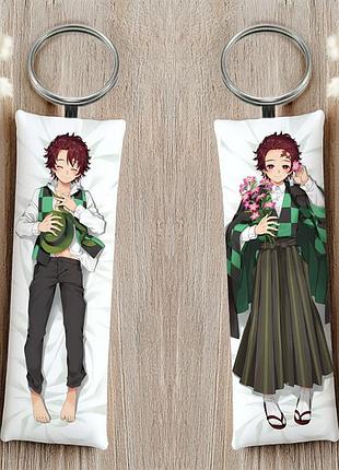 Танджиро убийца демонов: клинок рассекающий демонов брелок 12 см