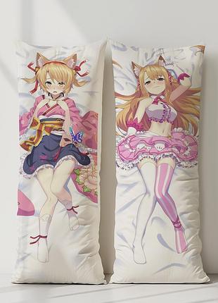 Виртуальный ютубер дакимакура, подушка обнимашка ростовая 120*40 см