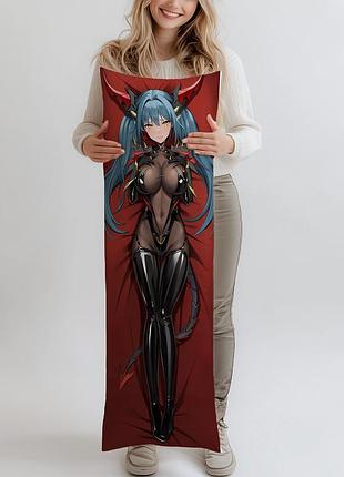 Дакимакура regensburg azur lane, (подушка обнимашка) 120*40 см