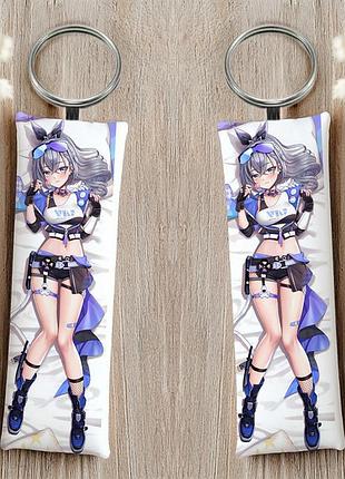 Серебряный волк хонкай импакт 24 брелок 12 см