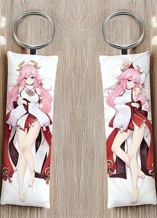 Яэ мико геншин импакт брелок 12 см