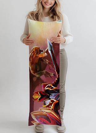 Дакимакура dragon knight (dota 2), (подушка обнимашка) 120*40 см