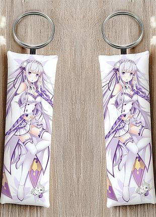 Емілія ре:нуль — життя з нуля в іншому світі брелок 12 см