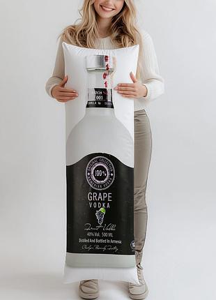 Дакимакура, водка proshyan brandy factory хент виноградная, 0,5л, (подушка обнимашка) 120*40 см