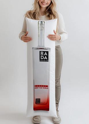 Дакимакура, водка rada respect, 0,7л, (подушка обнимашка) 120*40 см