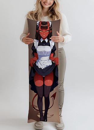 Дакимакура meru the succubus, (подушка обнимашка) 120*40 см