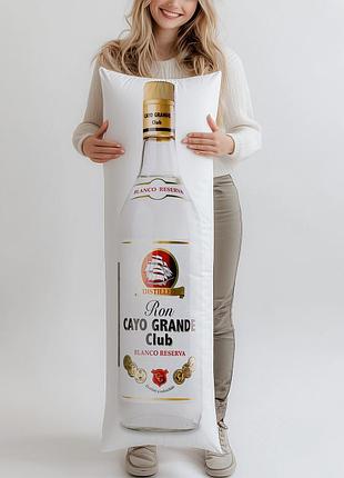 Ром cayo grande blanco, 1л, (подушка обнимашка) 120*40 см