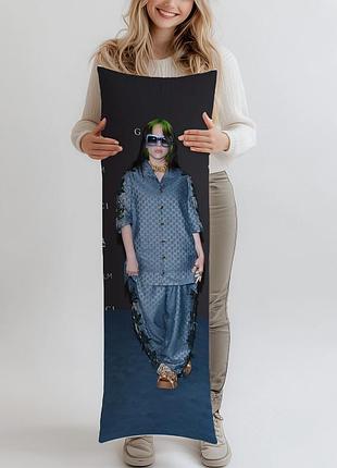 Дакимакура, билли айлиш, billie eilish, (подушка обнимашка) 120*40 см