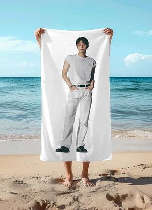 Полотенце 78*140 см чону (jungwoo) nct 127