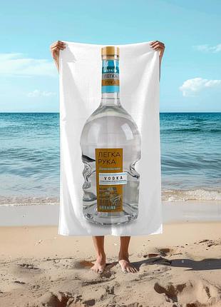 Полотенце 78*140 см водка легкая рука «отцовская особая», 700мл