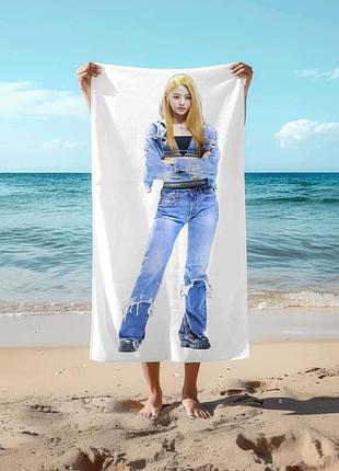 Полотенце 78*140 см юнджин (yunjin) le sserafim