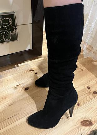 Сапожки замшеві жіночі зимові 39 р.